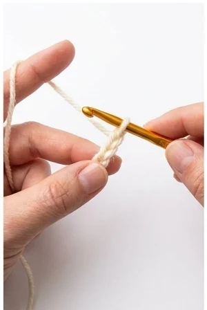 Foundation chain step 2: Pull through the loop