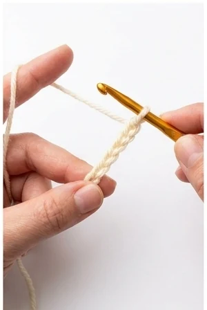Foundation chain step 3: Repeat the chain motion