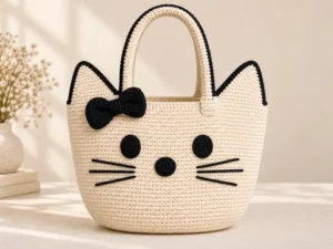 Cat Bucket Bag Pattern