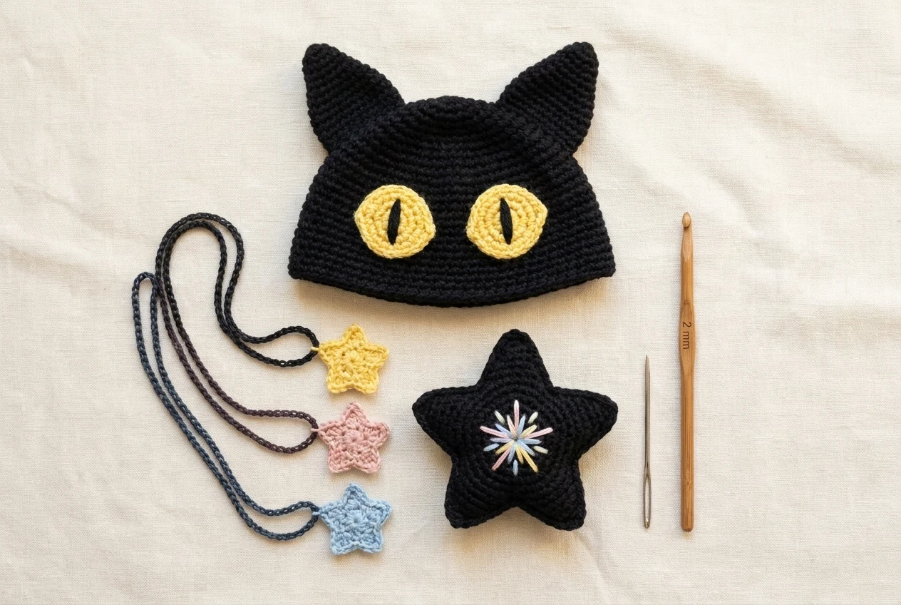 Cat step 2 themed topper charms and cords