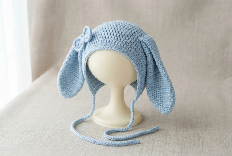 Crochet Bunny Bonnet Pattern