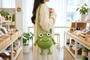 crochet frog crossbody bag pattern
