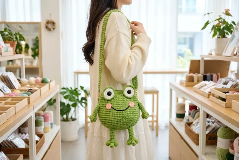 crochet frog crossbody bag pattern