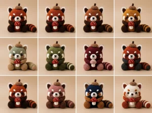 Crochet Red Panda Color Combinations
