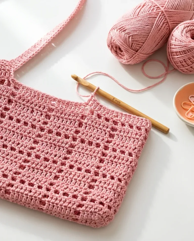 Crochet Tension for a Mesh Bag