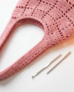 crochet tote bag finishing