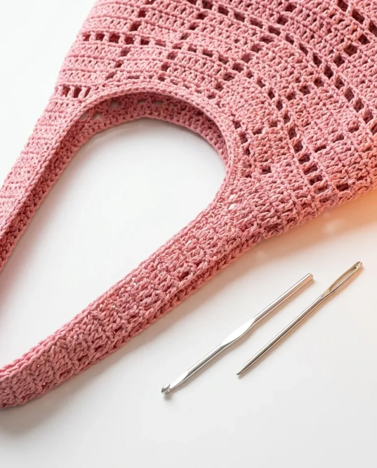 crochet tote bag finishing