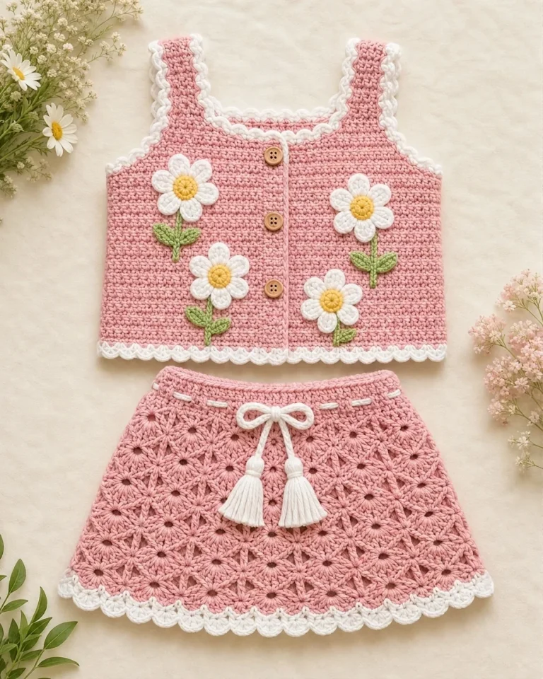 shell stitch baby skirt crochet