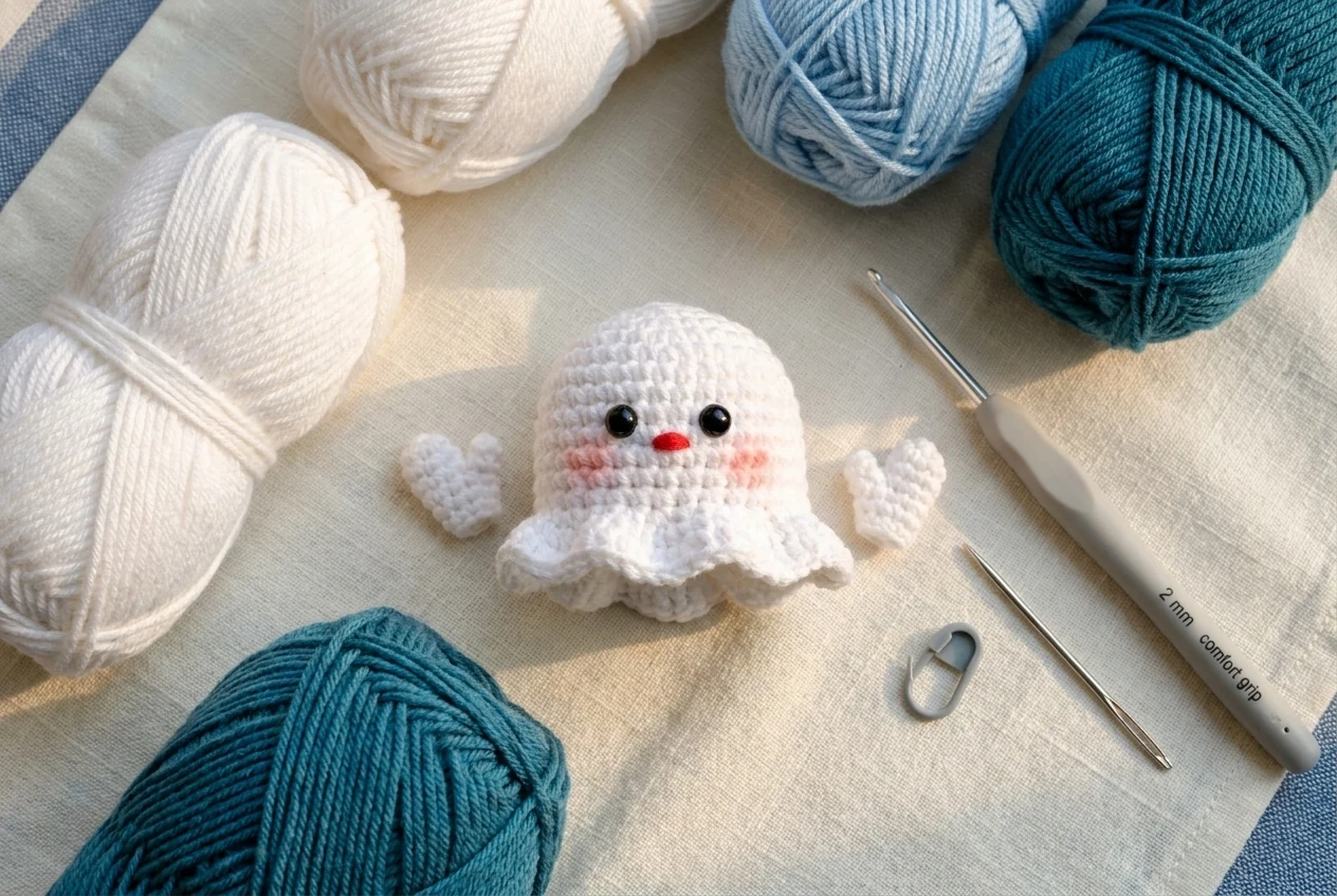 Fish step 1 crochet body and hands