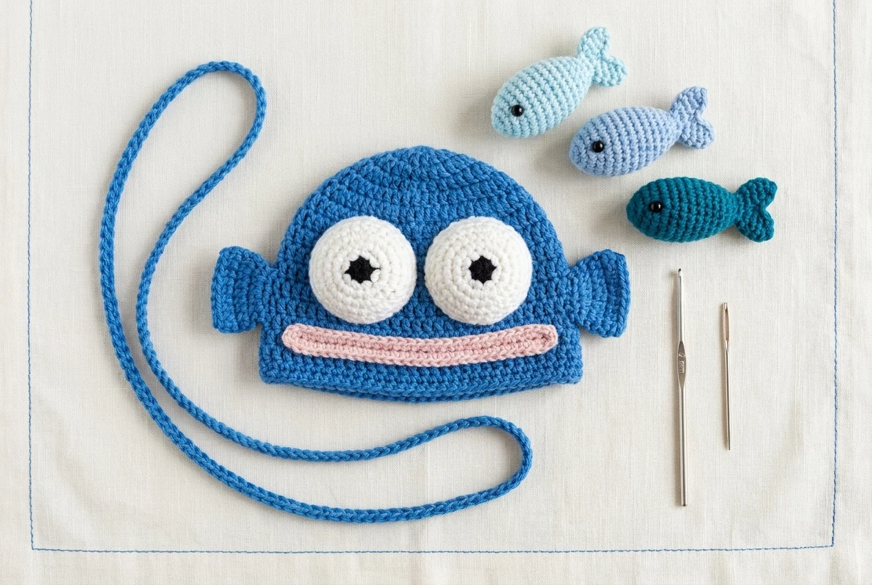 Fish step 2 themed topper charms and cords