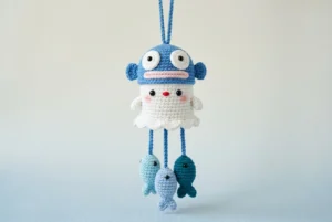 Fish Ghost Car Hanger Crochet Pattern