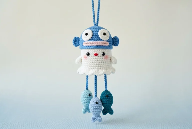 Fish Ghost Car Hanger Crochet Pattern