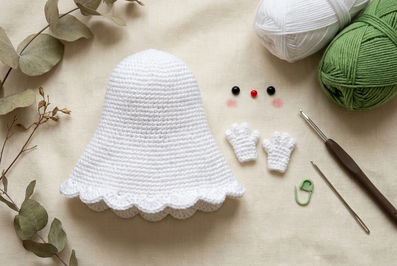Lily Of The Valley step 1 crochet body and hands