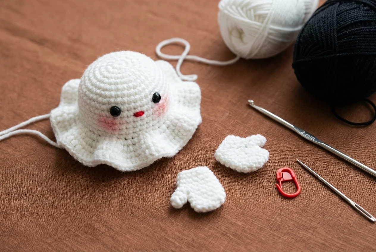 Little Witch step 1 crochet body and hands