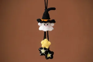 Little Witch Ghost Car Hanger Crochet