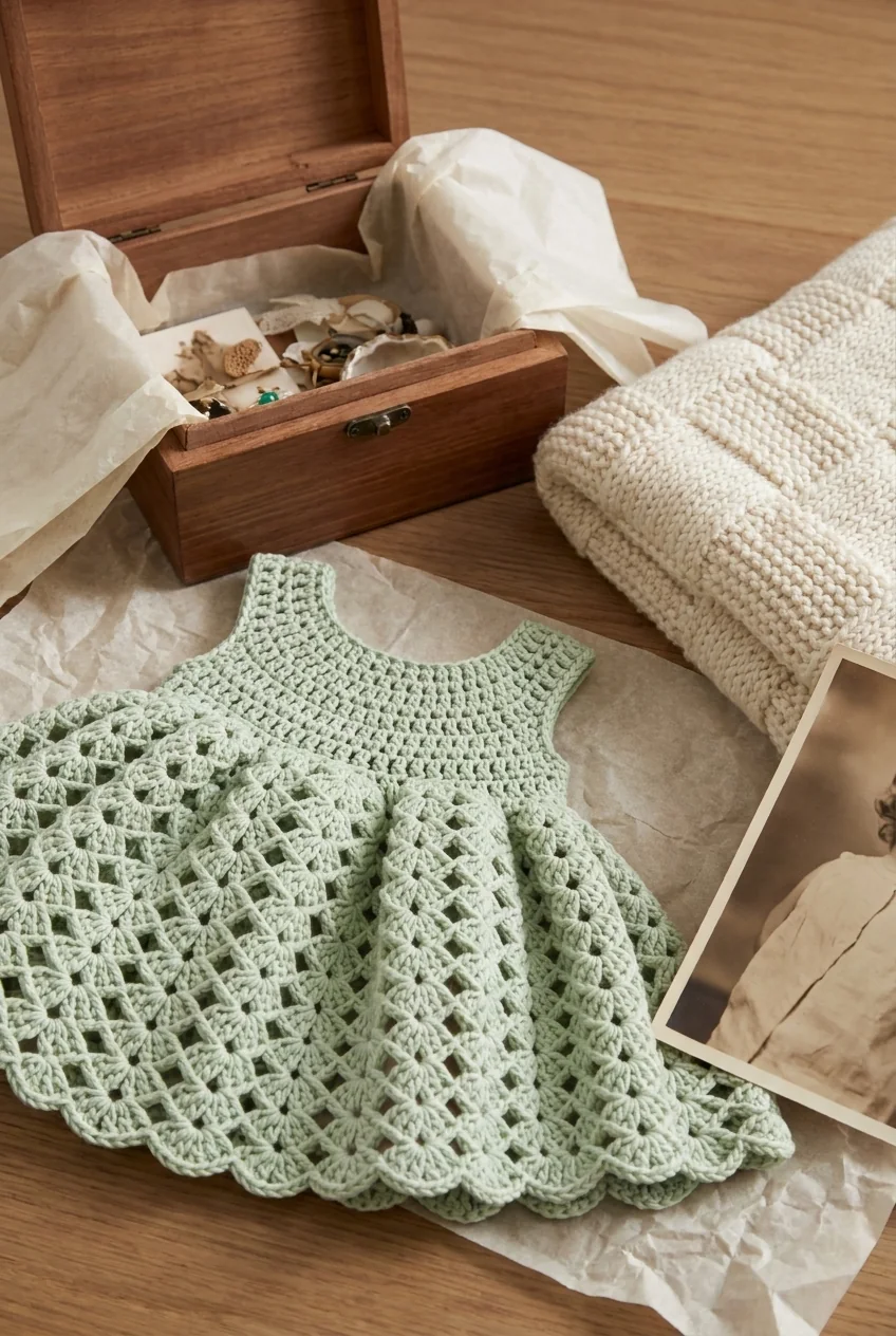heirloom baby dress keepsake memory box