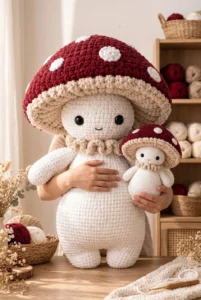 Giant Crochet Mushroom