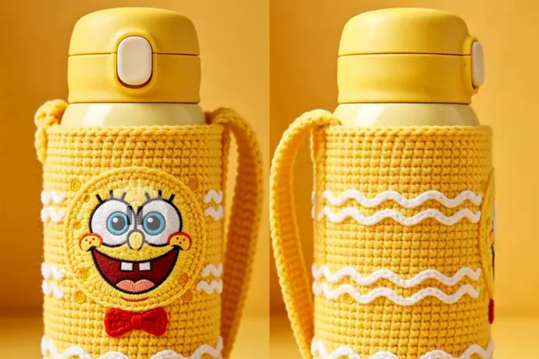 Crochet Character Bottle Holder Pattern