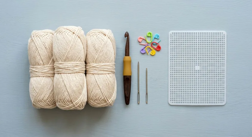 Cotton yarn hook markers and base insert