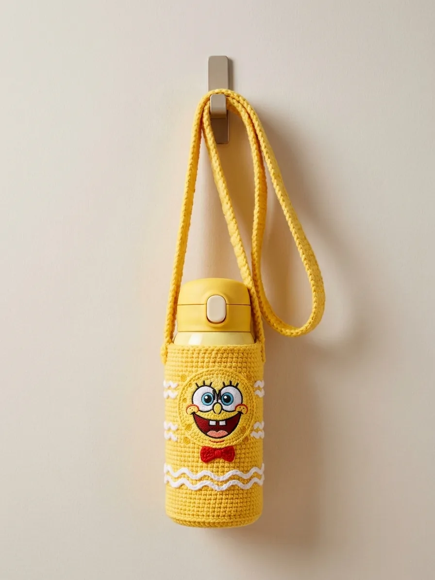 Strap length and comfort for the Sunny Sponge crochet bottle holder
