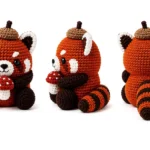 Crochet Red Panda Mushroom Pattern