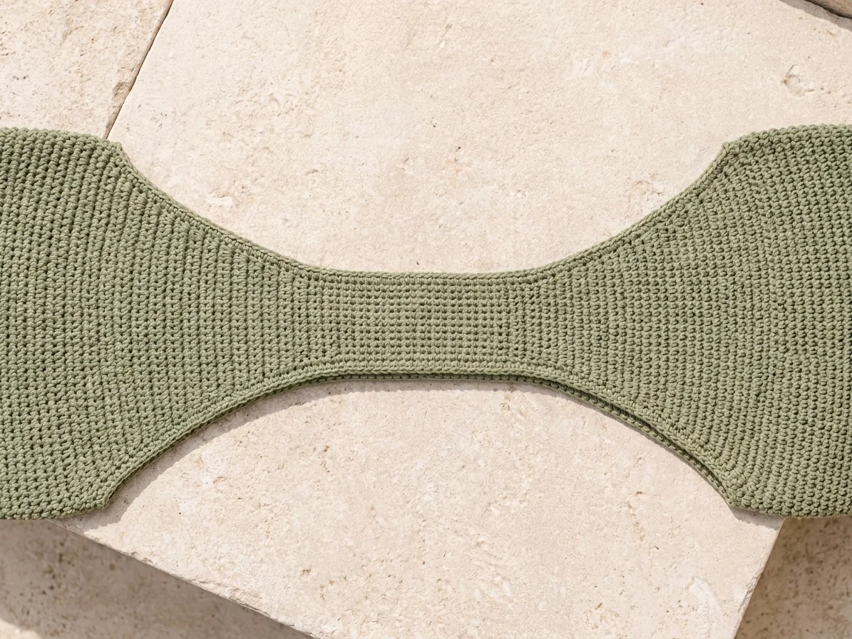 Symmetrically tapered wide crochet handle