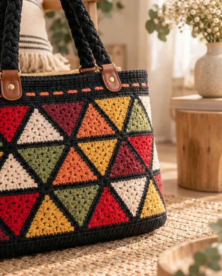 Triangle Tote Crochet Pattern