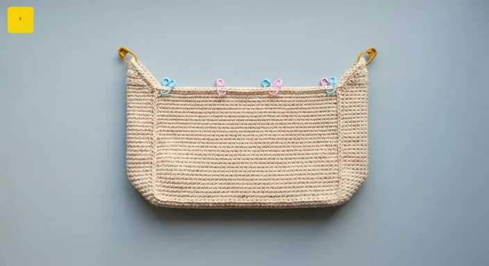 structured crochet handbag tutorial stage markers