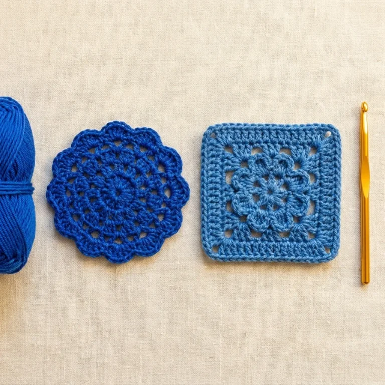 Free Blue Crochet Motif Patterns