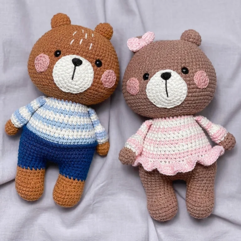Crochet Bear Couple Pattern